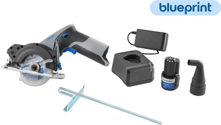 Actual product image Dremel Akku-Kreissäge 12V mit Laser CS12V-S1 Akku-Handkreissäge