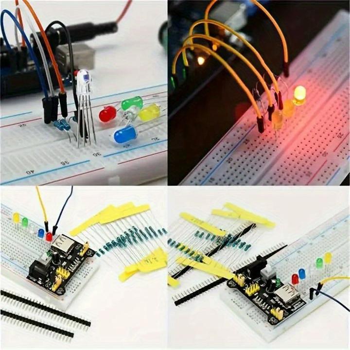 Produktbild Activity Board 830pcs Arduino UNO R3 DIY Starter Kit mit Breadboard & Tie-Points - Educational Electronics Set für