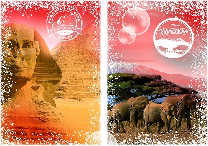 Actual product image Grafika Puzzle 1000 pieces Travel around the World - Africa, Egypt and Kenya (1000 pieces)