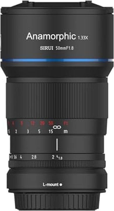Productafbeelding Sirui 50mm 1:1.8 Anamorf 1,33x S35 L-Mount (nieuw) (L-Mount, Volledig formaat)