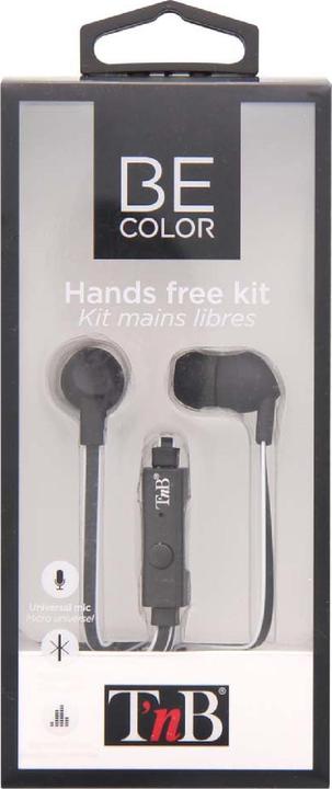 Image du produit T'nB Ecouteurs Be Color Noirs + Mic (Filaire)