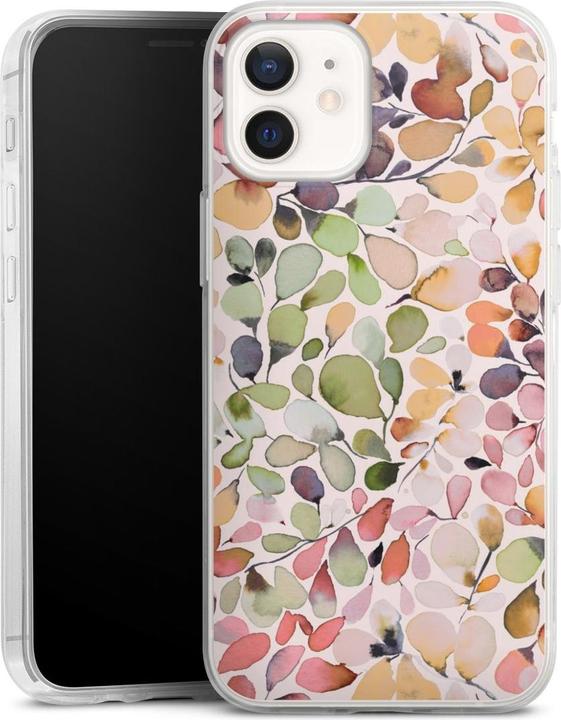 DeinDesign Slim Case fr Apple iPhone 12 mini Silikon Hlle Ultra Dnn  Handyhlle Eukalyptus Muster Pattern