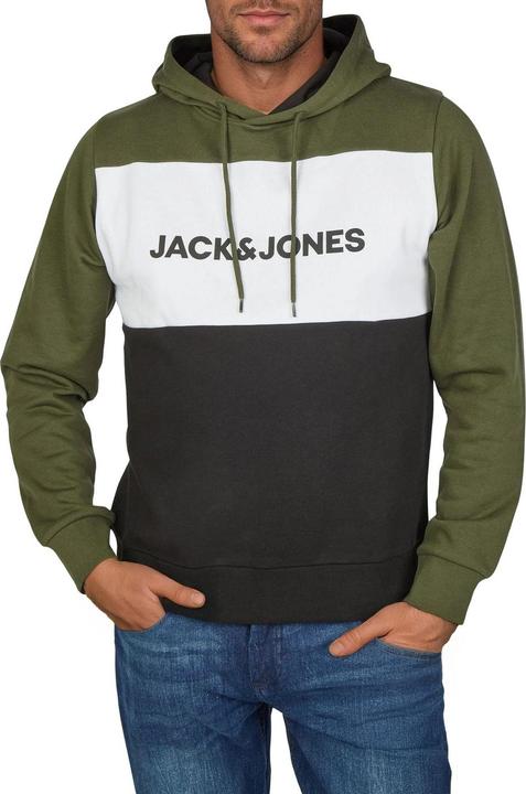 Actual product image Jack & Jones Jwhlogo Blocking Hoodie Regular Fit (M)