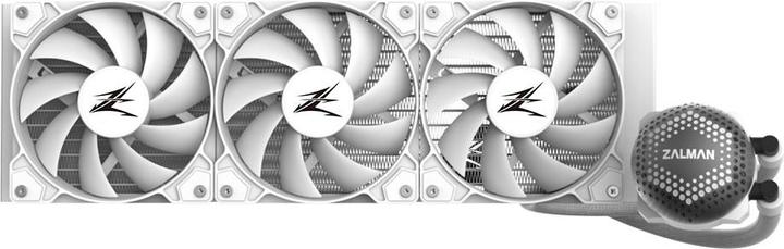 Actual product image Zalman ALPHA36 White CPU Liquid Cooler 360mm Radiator 3 x 120 mm Fan ARGB pump Dual