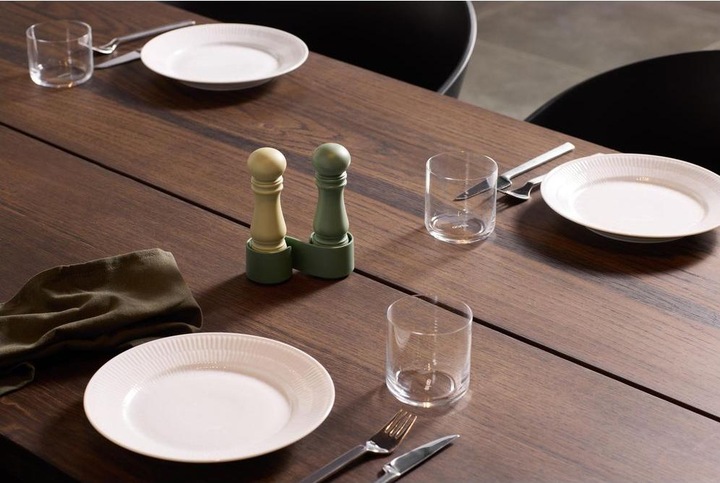 Actual product image Crush Grind Salt and pepper mill Mini Grinder Set Parsley/Sage Green (Salt, Pepper)