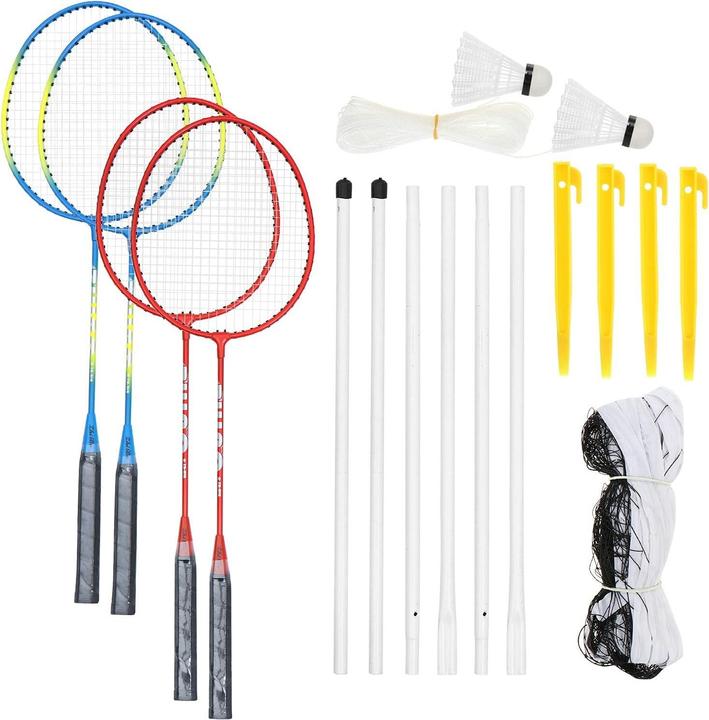 Actual product image Splash & Fun Badminton set with net and shuttlecocks