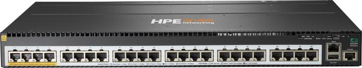 Productafbeelding HPE E Aruba Switch 1 Slot, PoE, Layer 3, 10 Chassis Backplane Stacking, Static, RI (24 ports)