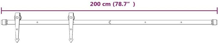 Produktbild vidaXL Schiebetürbeschlag