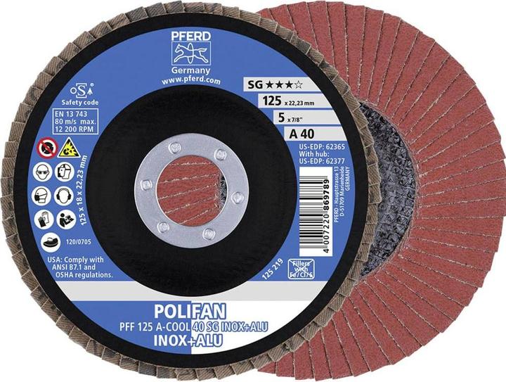 Actual product image Pferd POLIFAN serrated lock washer PFF ACOOL 40 SG INOX ALU (40)