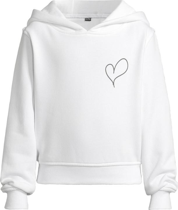 Produktbild Urban Classics Heart Hoody white 110/116 (110, 116)