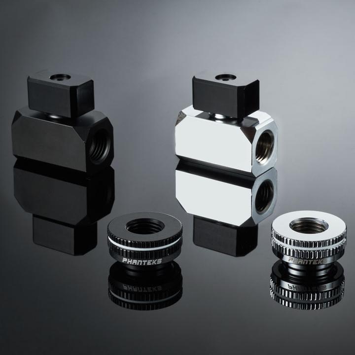 Actual product image Phanteks Ball Valve G1/4 Inch Ball Valve - Brass