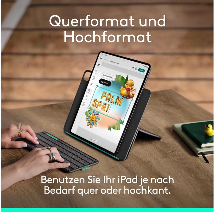 Immagine prodotto Logitech Flip Folio (CH, iPad Pro 13 2024 (M4), iPad Air 13 2024 (M2), iPad Air 13 2025)