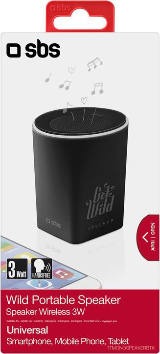 Immagine prodotto SBS Altoparlante wireless per iPhone, smartphone, cellulari e tablet (5 h, Batteria ricaricabile)