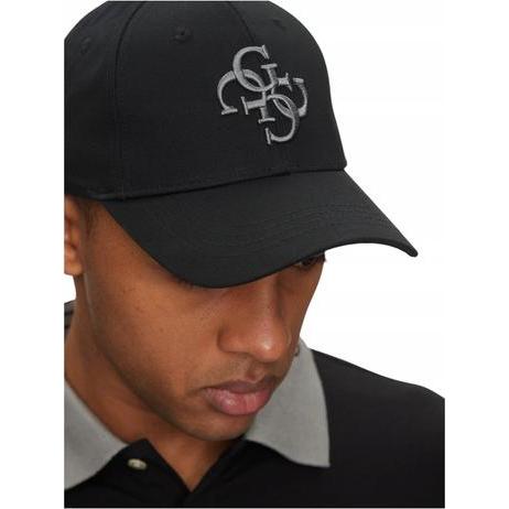 Guess, Cappellino, 4G Logo Hat Schwarze Baseballkappe, Nero