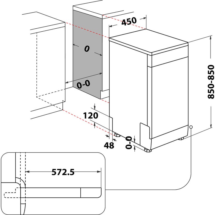 Actual product image Whirlpool WSBO 3O34 PF X