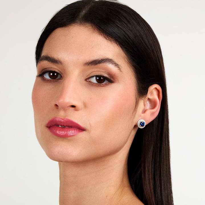 Immagine prodotto Morellato Elegant Silver Earrings With Blue Zircon Tesori Saiw274 (Argento 925)