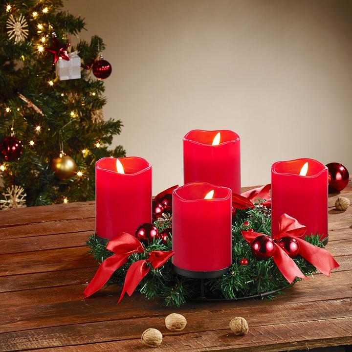 Immagine prodotto Britesta Corona dell'Avvento con ornamenti rossi