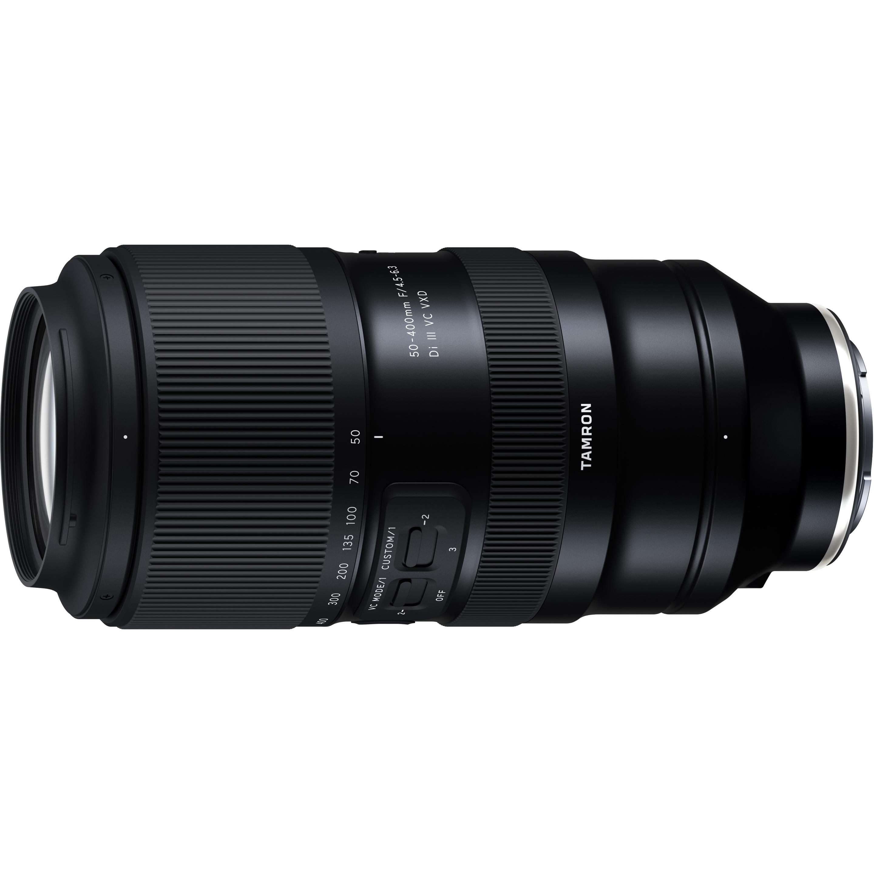 Tamron AF 50-400mm F/4.5-6.3 Di III VC VXD (Sony E, APS-C / DX, Vollformat), Objektiv, Schwarz