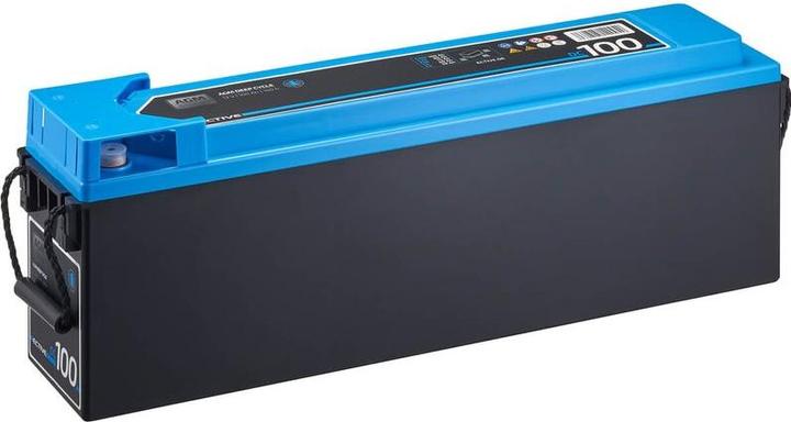 Ective Batterie AGM 100Ah 12V Deep Cycle Slim Front Terminal Batterie d'alimentation (12 V, 100 Ah)