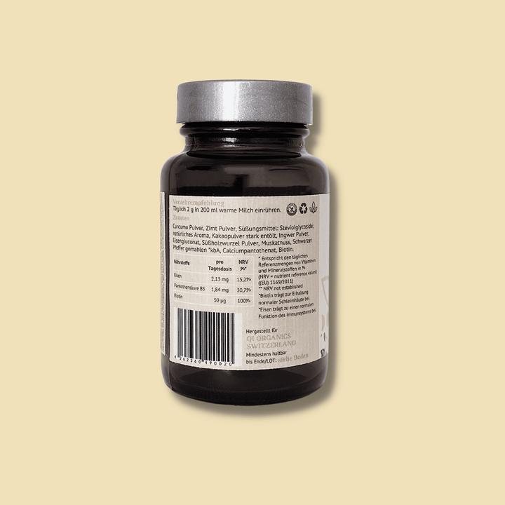 Produktbild QI Organics Goldene Milch Pulver - Entzündungshemmend & Immunsystem (Pulver, 50 g)