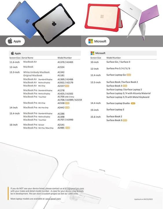 Actual product image mCover 15 inch hard shell protective cover (15", Microsoft)