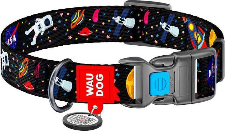 Image du produit Waudog NASA Collier de chien en nylon avec QRCodeGrXL (XL, Chien, Sport canin)