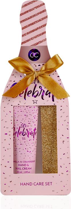 Actual product image Accentra Hand care set LET'S CELEBRATE in gift box, incl. 30ml hand & nail cream, nail file, fragrance: Vanil