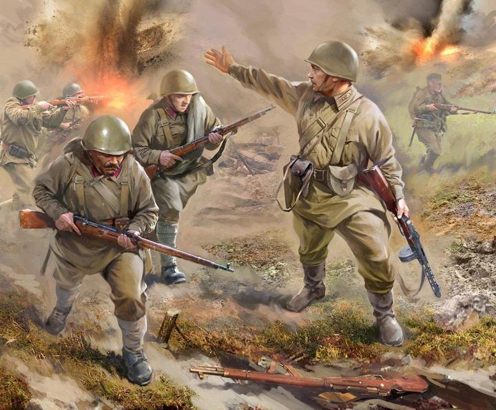 Actual product image Zvezda Soviet Infantry 1941-1943