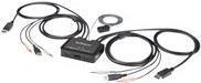 Actual product image StarTech .com SV211DPUA4K USB DisplayPort KVM Switch (Supports 3.5mm audio, DisplayPort 1.2, USB-powered
