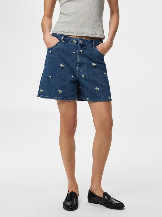 Image du produit Pieces Pcflora Hw Denim Emb Shorts Noos (M)