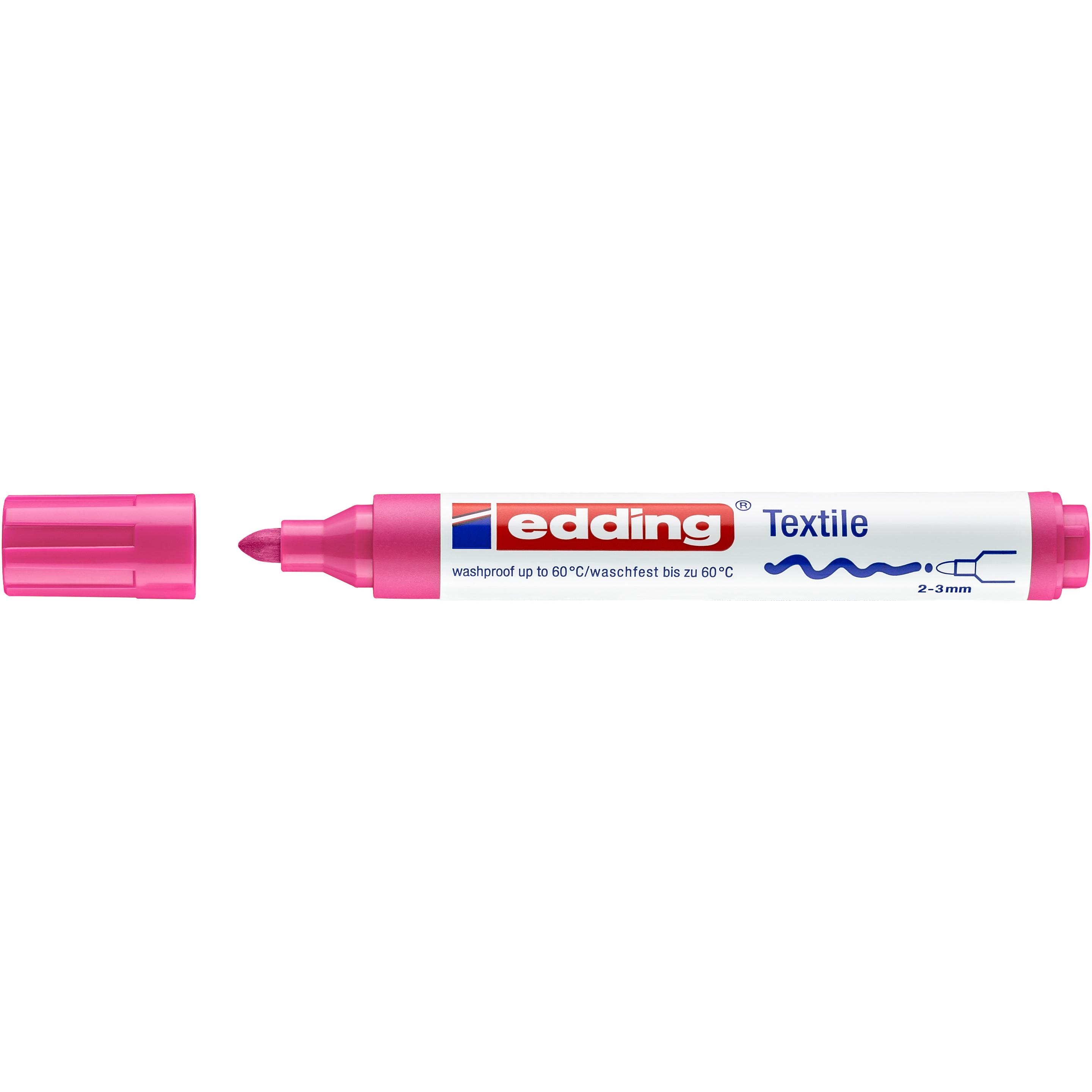 10x Edding, Marker, Textil Marker 4500 (Rosa, 3 mm, 1 x)