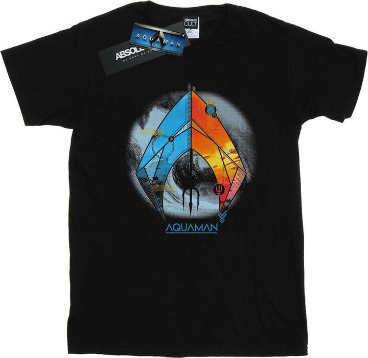 Produktbild Aquaman Tropical Logo Baumwolle Boyfriend TShirt (3XL)