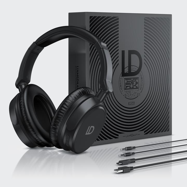 Actual product image Liam & Daan Wireless OnEar Headset, Wireless BT Headphone with Battery & 3.5mm AUX (No noise cancellation, 20 h, Wireless)