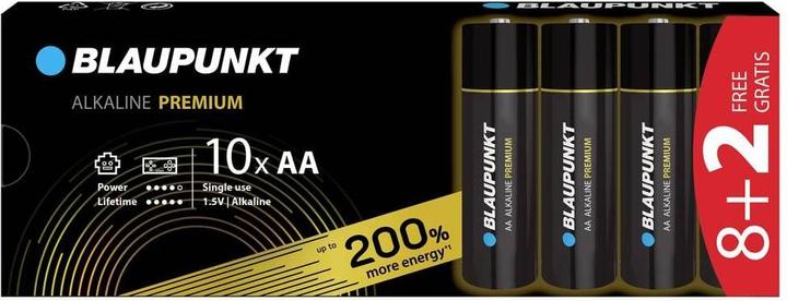 Actual product image Blaupunkt Premium Power 10x LR6 (AA) Box 8+2 (10 pcs., AA)