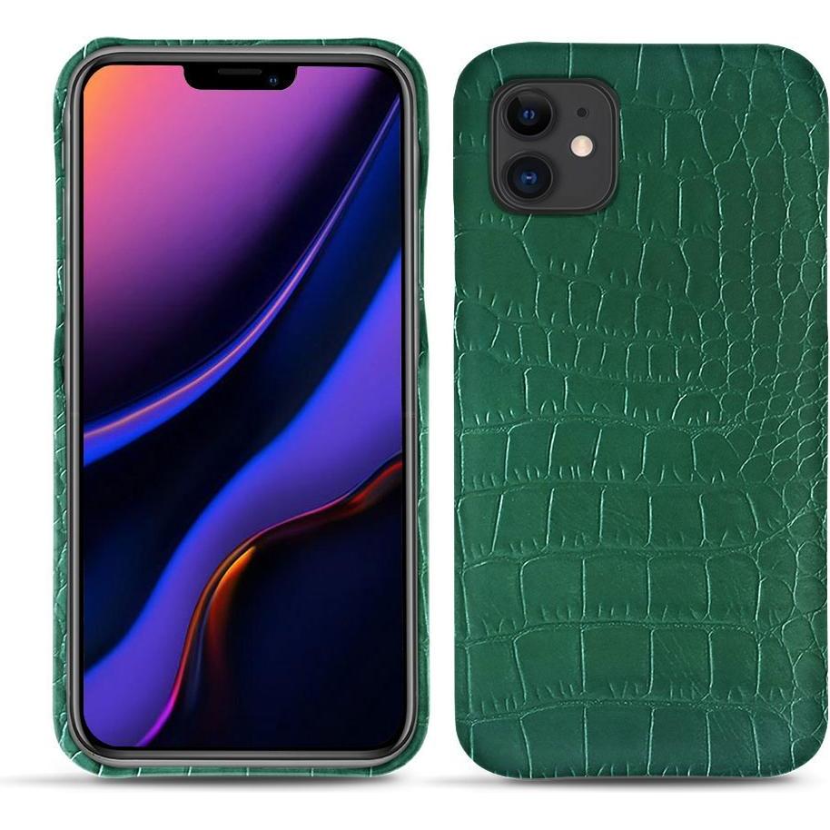 Noreve Lederschutzhülle (Apple iPhone 11), Smartphone Hülle, Grün