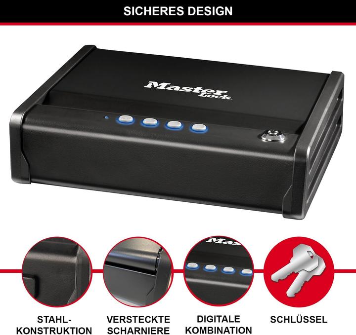 Image du produit Master Lock Kompakttresor MLD08E (2.34 l)