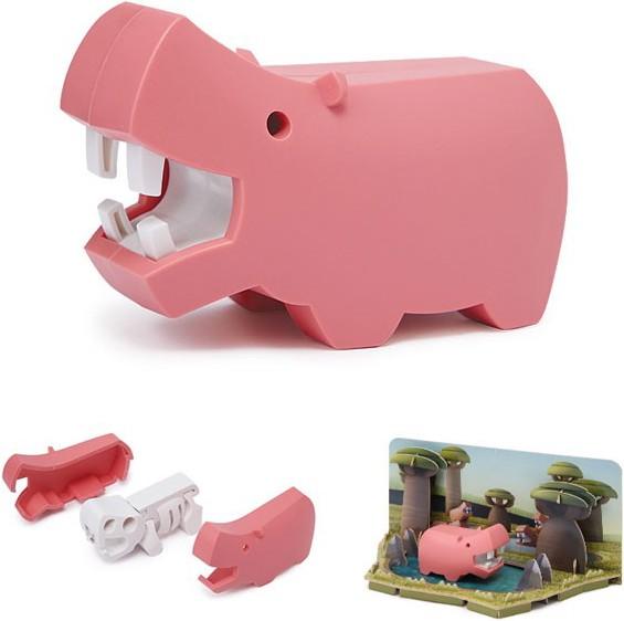Actual product image Halftoys Animal World - Hippo version