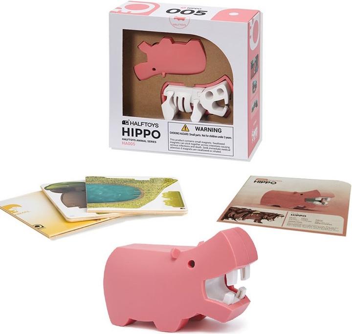 Actual product image Halftoys Animal World - Hippo version