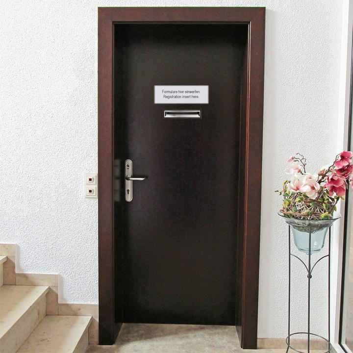 Actual product image Rottner Stainless steel letterbox Como