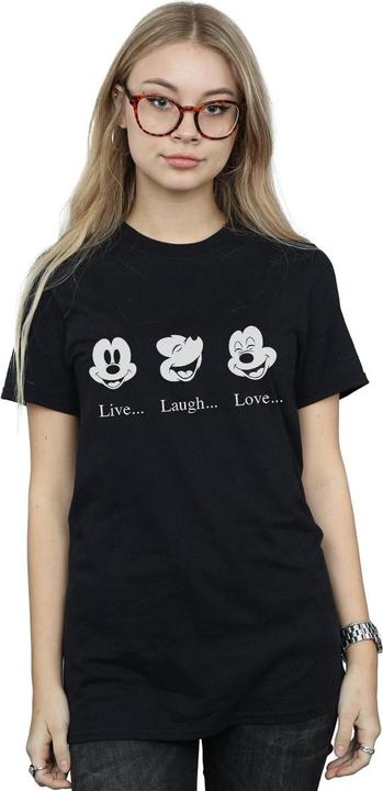 Image du produit Disney - T-shirt MICKEY MOUSE LIVE LOVE LAUGH - Femme (L)