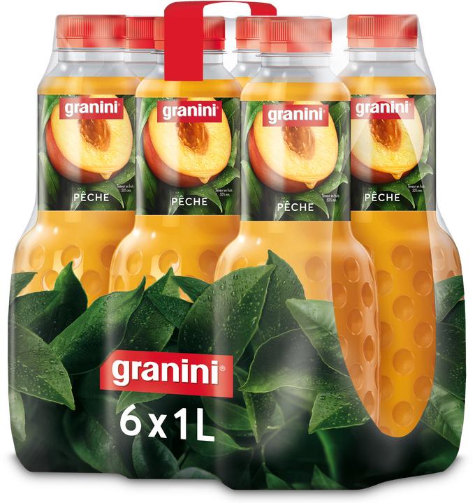 Actual product image Granini Peach PET 95(6x1L) CH (6 x 100 cl)