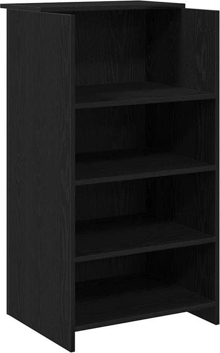 Actual product image vidaXL Reception counter black 55x50x103.5 cm wood-based reception counter