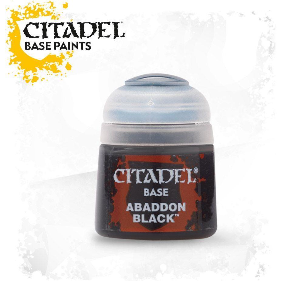 Games Workshop Citadel Pot de Peinture - Base Abaddon Black (Kunststoff)