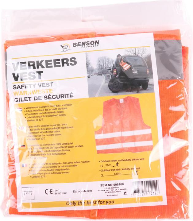 Produktbild Silberspeer Warnweste orange EN471 + EN ISO 20471