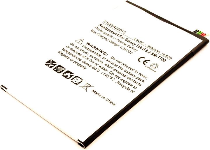 Image du produit AGI Batterie compatible avec Samsung Galaxy Tab S 8.4 Wi-Fi - Batterie - 4.900 mAh