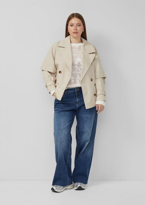 Produktbild s.Oliver Strickpullover Transparenter Baumwollpullover (44)