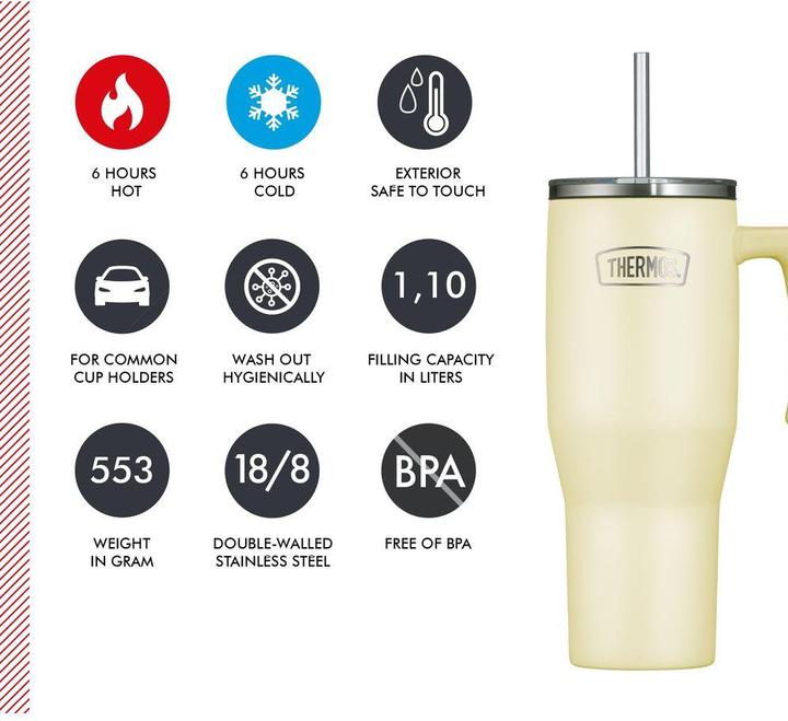 Actual product image Thermos ® Isolierbecher Refreshing Series vanilla 1,1 l (1.10 l)