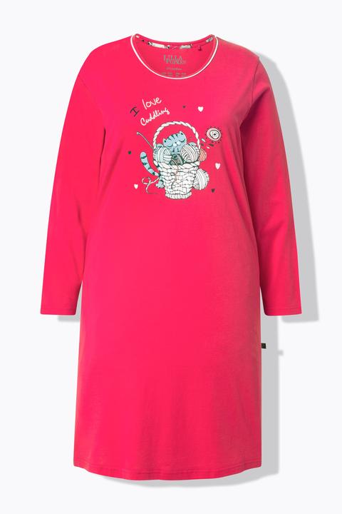 Actual product image Ulla Popken Bigshirts, 2er-Pack, Katzen, Rundhals, Langarm (50, 52)