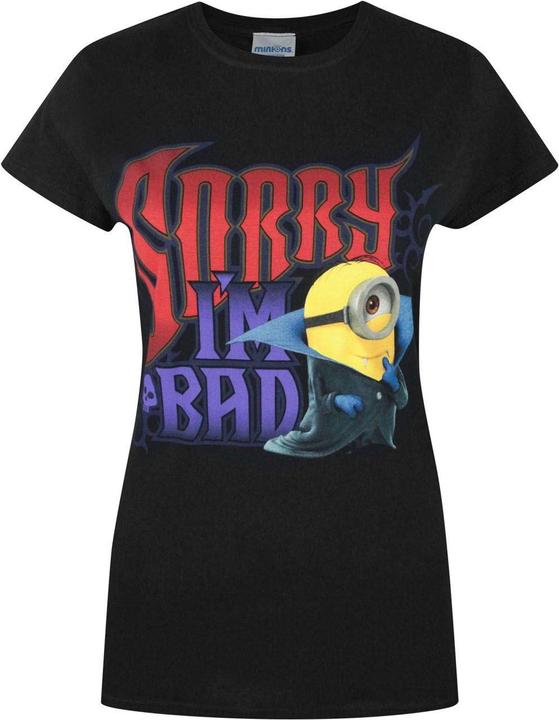 Actual product image Minions Sorry I'M Bad Tshirt (XL)