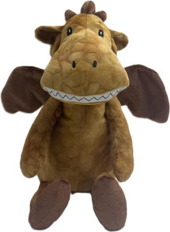 Actual product image Mica Pets Tierspielzeug - Dino - ca. 18 cm - braun (Plush toy dog)